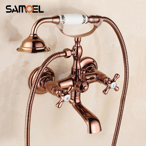 luxury classic brass rose golden shower and bath tub faucet set wall mount dual handles bathtub mixer tap sf1059 bathroom sets
luxury classic brass rose golden shower and bath tub faucet set wall mount dual handles bathtub mixer tap sf1059 bathroom sets
