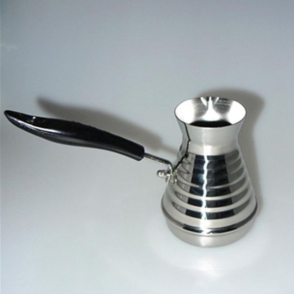 coffee pots european long handle moka pot portable turkish arabian stainless steel butter melting utensils 350ml
coffee pots european long handle moka pot portable turkish arabian stainless steel butter melting utensils 350ml