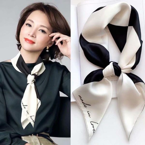 scarves 70*70cm 2021 elegant ladies print silk scarf women fashion stewardess bow creative hair band small square bag ribbons, Blue;gray
scarves 70*70cm 2021 elegant ladies print silk scarf women fashion stewardess bow creative hair band small square bag ribbons, Blue;gray