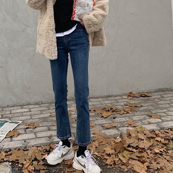 straight split jeans women's high waist was thin women 2021 retro slim smoking pipe pants ladies everyday leisure, Blue
straight split jeans women's high waist was thin women 2021 retro slim smoking pipe pants ladies everyday leisure, Blue