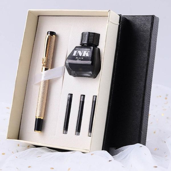 fountain pens x3ua vintage exquisite pen set with 3pcs ink sacs bottle for women men
fountain pens x3ua vintage exquisite pen set with 3pcs ink sacs bottle for women men
