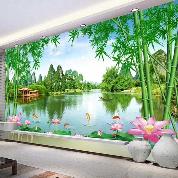 wallpapers custom wall cloth 3d bamboo lotus nature landscape po murals wallpaper living room tv sofa backdrop covering home decor
wallpapers custom wall cloth 3d bamboo lotus nature landscape po murals wallpaper living room tv sofa backdrop covering home decor