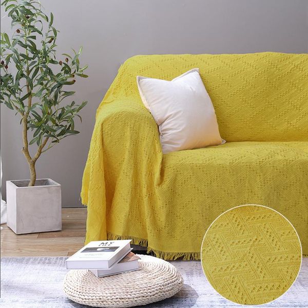blankets leisure wall tapestry full cover non-slip sofa knitted blanket cotton thread protective bed