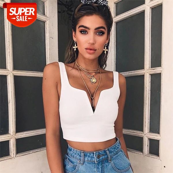 2020 summer women backless slim high street vest crop deep v neck sleeveless tank fashion female solid white black #pt4z
2020 summer women backless slim high street vest crop deep v neck sleeveless tank fashion female solid white black #pt4z