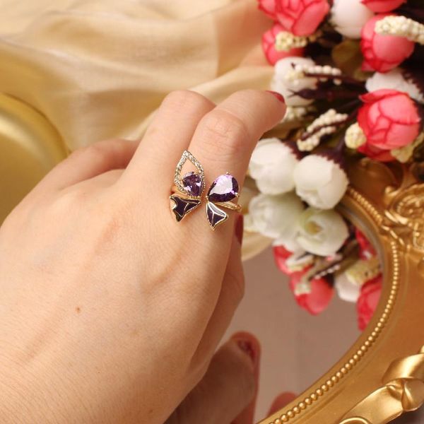 cluster rings design fashion jewelry exquisite copper inlaid zircon designer crystal butterfly dripping oil female open index finger ring, Golden;silver
cluster rings design fashion jewelry exquisite copper inlaid zircon designer crystal butterfly dripping oil female open index finger ring, Golden;silver