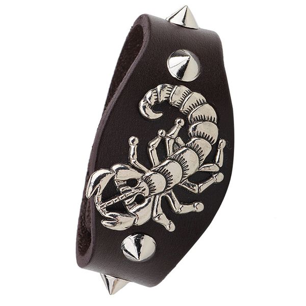 Vintage Gothic Rock Punk Scorpion Leather Bracelets Men Women Scorpions Bracelet Gift
Vintage Gothic Rock Punk Scorpion Leather Bracelets Men Women Scorpions Bracelet Gift