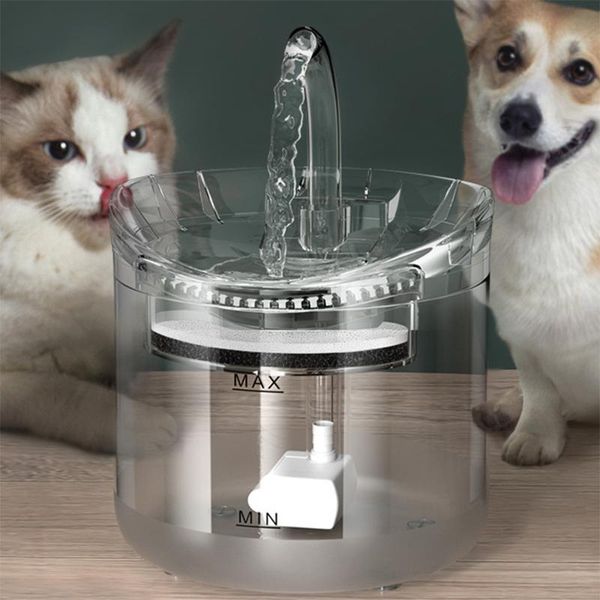 cat bowls & feeders automatic water fountain dog dispenser transparent drinkers for pet drinking bowl smart machine
cat bowls & feeders automatic water fountain dog dispenser transparent drinkers for pet drinking bowl smart machine