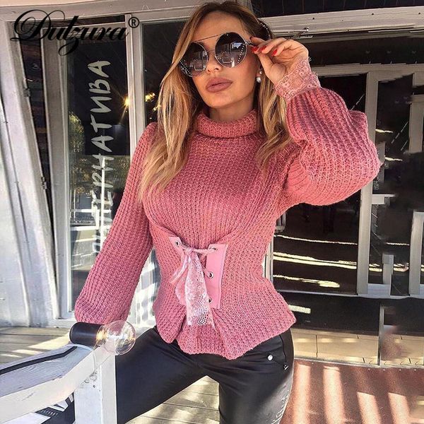 lace up bandage women sweater pullover turtleneck patchwork lace lantern sleeve streetwear jumpers autumn winter warm, Black;white
lace up bandage women sweater pullover turtleneck patchwork lace lantern sleeve streetwear jumpers autumn winter warm, Black;white