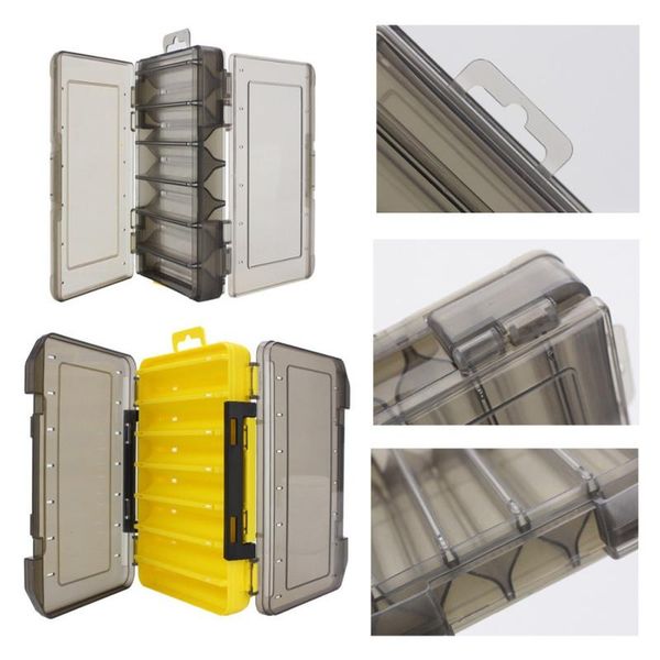 practical fishing lure box tackle double-decker sub-bait portable bait gear storage double sided accessories
practical fishing lure box tackle double-decker sub-bait portable bait gear storage double sided accessories
