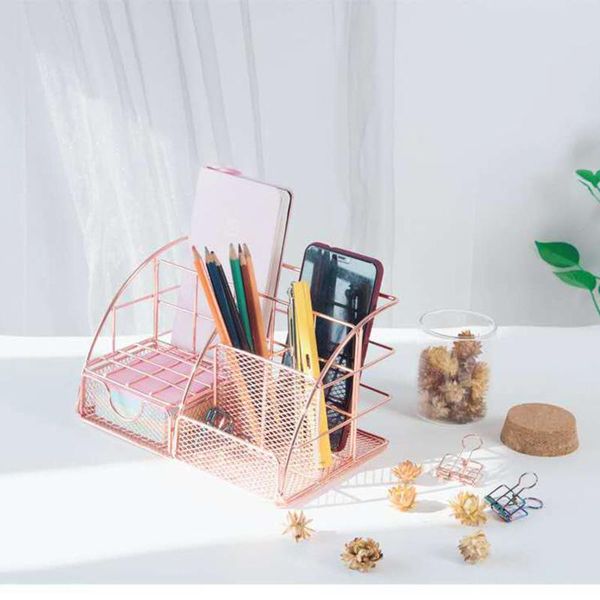 mesh office supplies accessories with drawer for home deskrose gold stationery container box school hooks & rails
mesh office supplies accessories with drawer for home deskrose gold stationery container box school hooks & rails