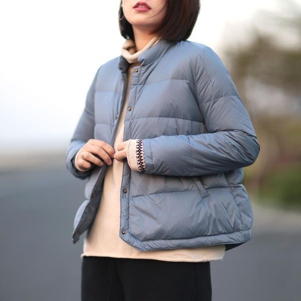 women's down & parkas fashion autumn winter solid colors coats women stand collar single breasted short light and thin chic casual outw, Black
women's down & parkas fashion autumn winter solid colors coats women stand collar single breasted short light and thin chic casual outw, Black