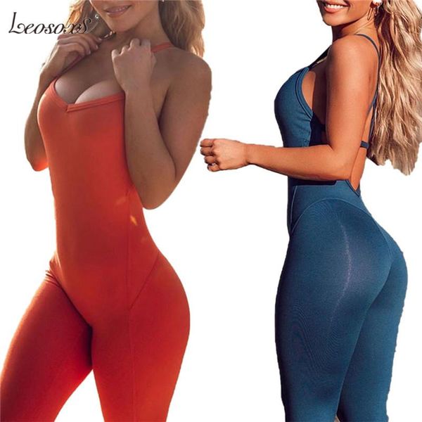summer women jumpsuit streetwear sleeveless skinny bodycon solid casual sport jumpsuits romper for women's & rompers, Black;white