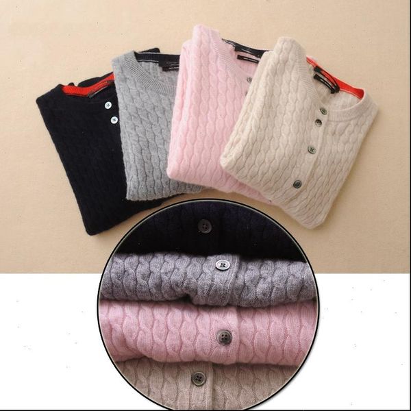 womens sweater cashmere wool round neck cardigan autumn winter long sleeve coat women, White;black
womens sweater cashmere wool round neck cardigan autumn winter long sleeve coat women, White;black