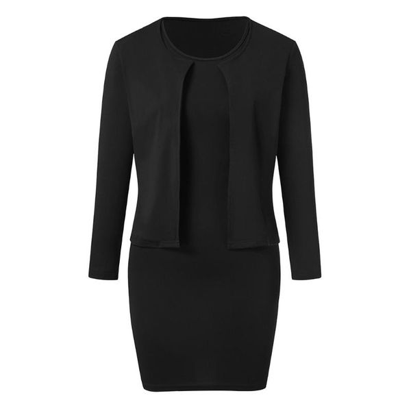 work dresses 2021 spring autumn dress women casual career suits solid color ol wear vintage slim short suit vestidos, White;black
work dresses 2021 spring autumn dress women casual career suits solid color ol wear vintage slim short suit vestidos, White;black