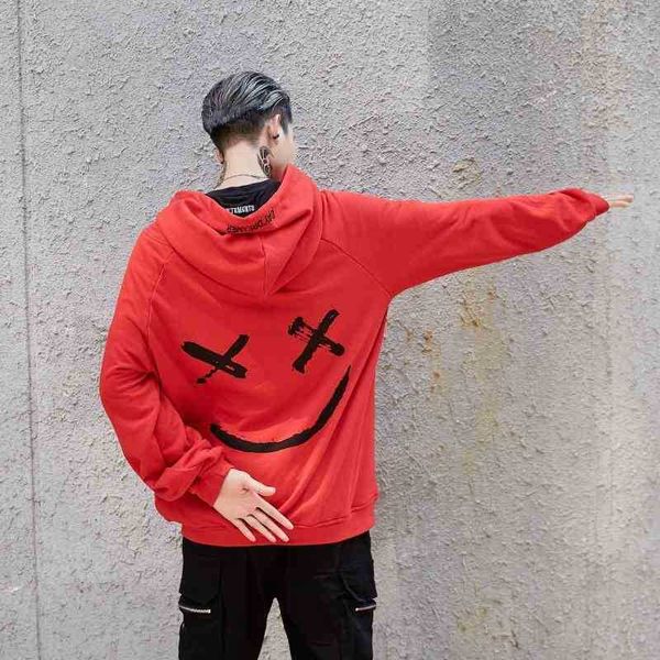 19ss graffiti smiling face black white stitching sweater hoodie men's and women's hip hop bboy loose couple coat fashion2021
19ss graffiti smiling face black white stitching sweater hoodie men's and women's hip hop bboy loose couple coat fashion2021