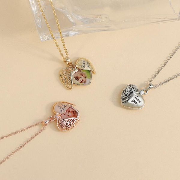 pendant necklaces polishedplus personalize custom po heart shape open locket hollow charm fashion necklace clavicle chain women jewelry, Silver
pendant necklaces polishedplus personalize custom po heart shape open locket hollow charm fashion necklace clavicle chain women jewelry, Silver