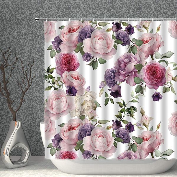 a nyf floral hower curtain watercolor pring roe and peony flower pink auve decor fabric polyeter bathroo curtain with hook
a nyf floral hower curtain watercolor pring roe and peony flower pink auve decor fabric polyeter bathroo curtain with hook
