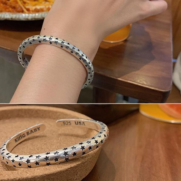 bangle fmily minimalist 925 sterling silver personality gypsophila bracelet retro fashion wild hip hop jewelry for girlfriend gift, Black
bangle fmily minimalist 925 sterling silver personality gypsophila bracelet retro fashion wild hip hop jewelry for girlfriend gift, Black