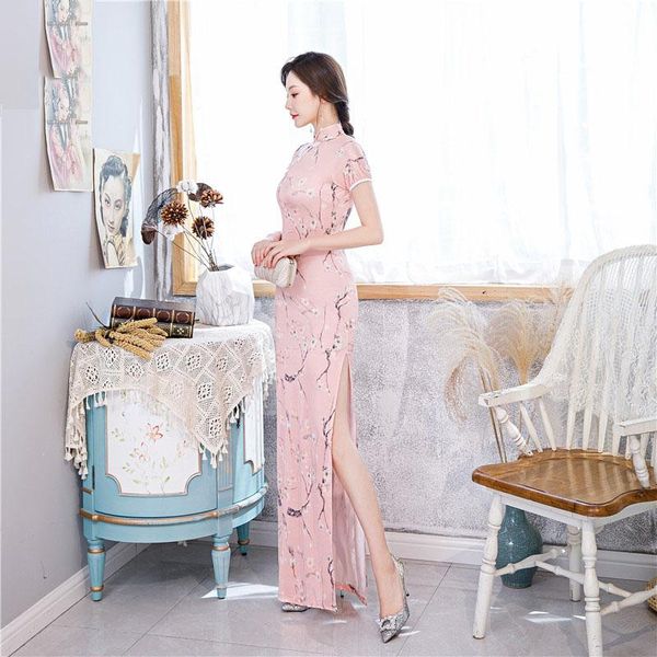 ethnic clothing pink vintage button women satin long cheongsam traditional print flowers slim qipao evening party dress gown plus size 2xl-4, Red
ethnic clothing pink vintage button women satin long cheongsam traditional print flowers slim qipao evening party dress gown plus size 2xl-4, Red