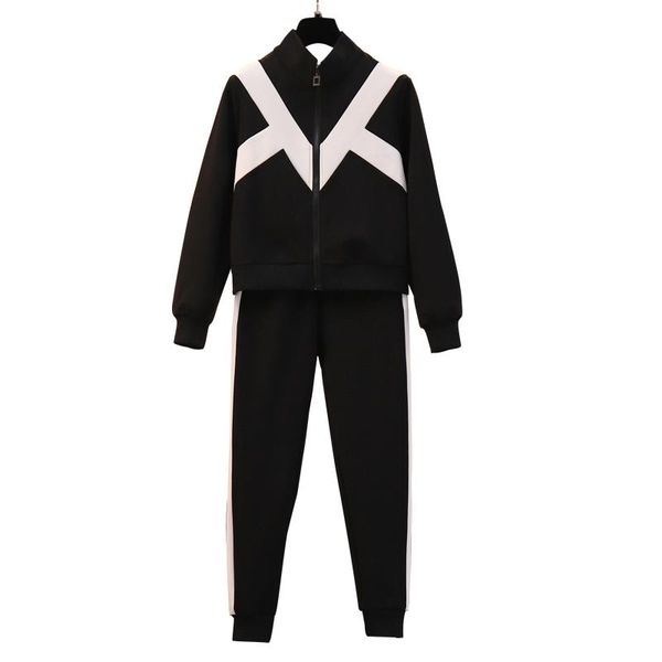 plus size tracksuits 2021 spring leisure long-sleeved zipper hoodies sweatshirt pants korea fashion fleece splicing suit big yards black out
plus size tracksuits 2021 spring leisure long-sleeved zipper hoodies sweatshirt pants korea fashion fleece splicing suit big yards black out
