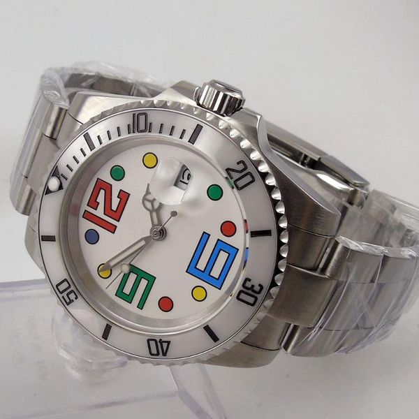 wristwatches 40mm sterile colorful dial sapphire glass miyota bracelet strap date window automatic movement self winding mens watch, Slivery;brown
wristwatches 40mm sterile colorful dial sapphire glass miyota bracelet strap date window automatic movement self winding mens watch, Slivery;brown
