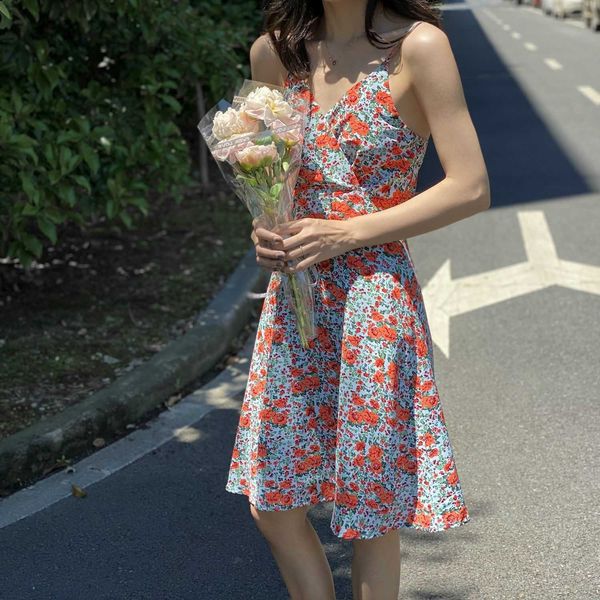 hxjjp sleeveless summer dress korean womens wear flower printing v-neck spaghetti strap holiday knee-length 210607, Black;gray
hxjjp sleeveless summer dress korean womens wear flower printing v-neck spaghetti strap holiday knee-length 210607, Black;gray