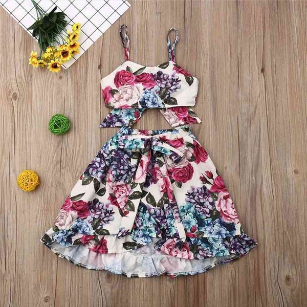 boho style toddler baby girl clothing set flowers print sleeveless strap ruffles a-line skirts outfit 1-6y, White
boho style toddler baby girl clothing set flowers print sleeveless strap ruffles a-line skirts outfit 1-6y, White