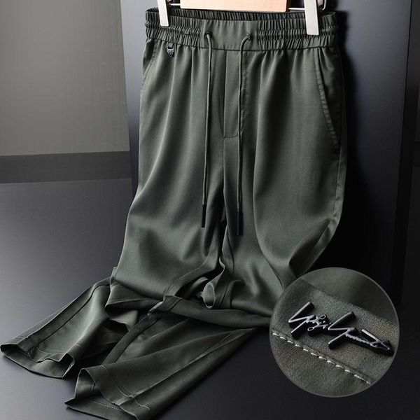 men's pants silky plant fiber tencel fabric fashion casual men 2021 summer stretch straight, Black
men's pants silky plant fiber tencel fabric fashion casual men 2021 summer stretch straight, Black