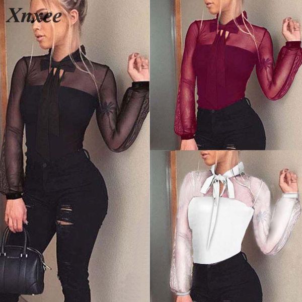 women's blouses & shirts fashion women ladies leotard tulle long sleeve bandge thin summer jumpsuit s-xl clothes blouse bodysu, White
women's blouses & shirts fashion women ladies leotard tulle long sleeve bandge thin summer jumpsuit s-xl clothes blouse bodysu, White
