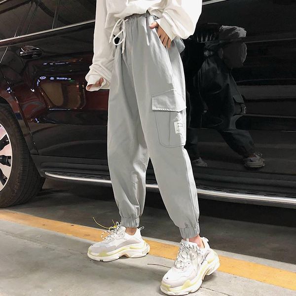 women's pants & capris cool cargo women high waist joggers 2021 casual pantalones mujer trousers girls, Black;white
women's pants & capris cool cargo women high waist joggers 2021 casual pantalones mujer trousers girls, Black;white