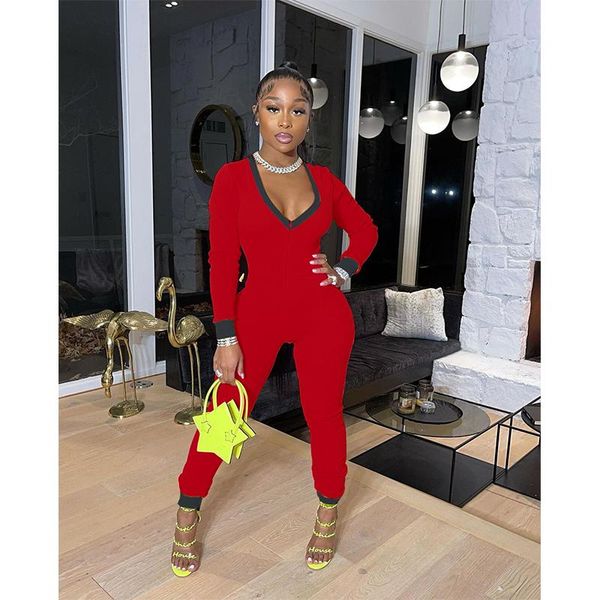 v-neck women playsuit long sleeves fashion flounce stitching bodycon jumpsuit female trousers slim bodysuit femme rompers women's jumps, Black;white
v-neck women playsuit long sleeves fashion flounce stitching bodycon jumpsuit female trousers slim bodysuit femme rompers women's jumps, Black;white