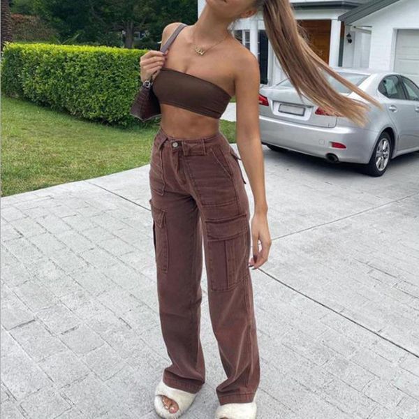 women's jeans middle waist casual long pants 90s soild color pocket vintage straight leg flare trousers loose streetwear, Blue
women's jeans middle waist casual long pants 90s soild color pocket vintage straight leg flare trousers loose streetwear, Blue