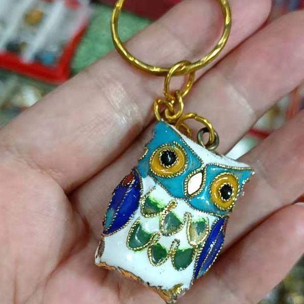 handcrafts cloisonne enamel filigree cute owl keychain keyring tradition chinese fancy animal key holder women kid copper jewelry, Slivery;golden
handcrafts cloisonne enamel filigree cute owl keychain keyring tradition chinese fancy animal key holder women kid copper jewelry, Slivery;golden
