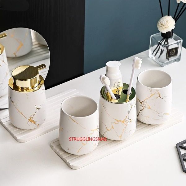bath accessory set matte gold ceramics bathroom decoration soap dispenser/toothbrush holder/cup/soap dish tray luxurious washing
bath accessory set matte gold ceramics bathroom decoration soap dispenser/toothbrush holder/cup/soap dish tray luxurious washing