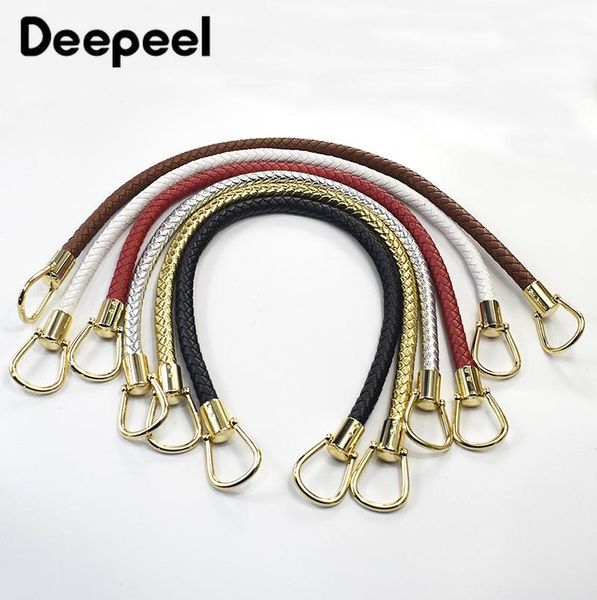bag parts & accessories 2pcs deepeel 1.1*48cm handmade women's bags leather woven shoulder strap diy fashion replaceable handle handbag, Black
bag parts & accessories 2pcs deepeel 1.1*48cm handmade women's bags leather woven shoulder strap diy fashion replaceable handle handbag, Black