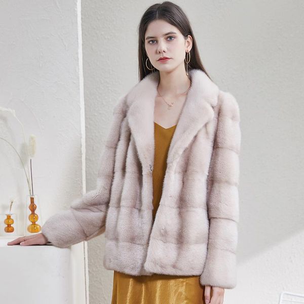 women's fur & faux lapel mink coat genuine jacket long ladies natural warm oversize, Black
women's fur & faux lapel mink coat genuine jacket long ladies natural warm oversize, Black