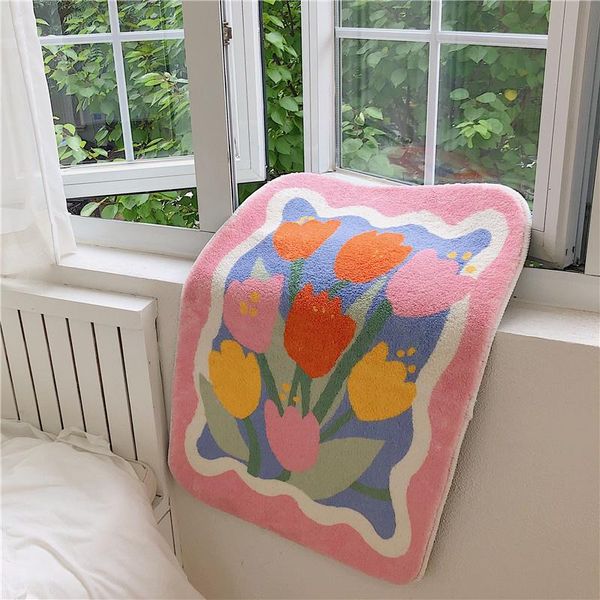 carpets french style fluffy tulip mat soft bedroom bed side rug carpet area anti dust floor pad entrance doormat aesthetic home decor
carpets french style fluffy tulip mat soft bedroom bed side rug carpet area anti dust floor pad entrance doormat aesthetic home decor