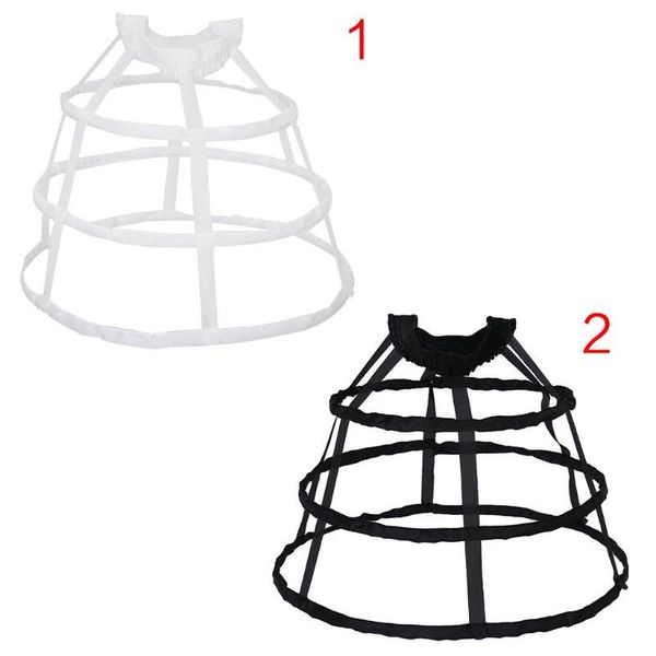 skirts women 3 hoops pannier petticoat hollow out birdcage skirt wedding bridal ruffles wide waistband crinoline slip underskirt bustle, Black
skirts women 3 hoops pannier petticoat hollow out birdcage skirt wedding bridal ruffles wide waistband crinoline slip underskirt bustle, Black