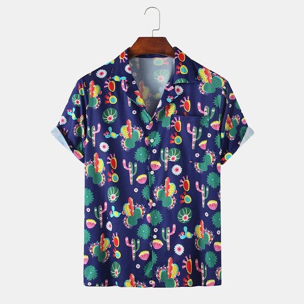 men's casual shirts 2022 summer hawaiian shirt mens beach cactus printed short sleeve floral men korean clothes plus size blusa masculi, White;black
men's casual shirts 2022 summer hawaiian shirt mens beach cactus printed short sleeve floral men korean clothes plus size blusa masculi, White;black