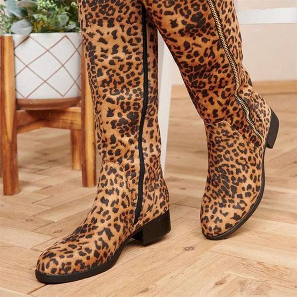 boots vintage leopard women mid calf autumn winter pu leather sewing round toe low heels platform ladies zip shoes plus size, Black
boots vintage leopard women mid calf autumn winter pu leather sewing round toe low heels platform ladies zip shoes plus size, Black