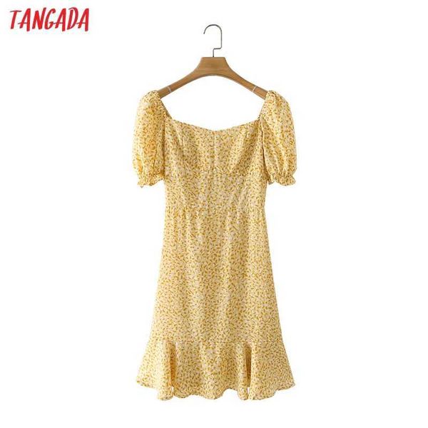 tangada summer women yellow floral print robe dress puff short sleeve ladies mini dress vestidos 2m38 210609, Black;gray
tangada summer women yellow floral print robe dress puff short sleeve ladies mini dress vestidos 2m38 210609, Black;gray