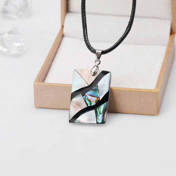 chains women's natural shell necklace rectangular abalone pendant large classic leather cord 40+5cm 21x40mm retro gift, Silver
chains women's natural shell necklace rectangular abalone pendant large classic leather cord 40+5cm 21x40mm retro gift, Silver