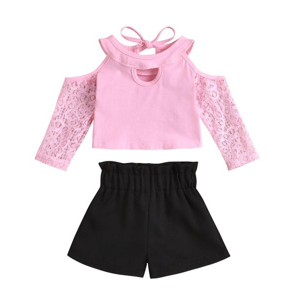 lioraitiin 0-18m born infant 2pcs toddler girl summer outfits lace off-shoulder long sleeves blouse high-waist shorts clothing sets, White
lioraitiin 0-18m born infant 2pcs toddler girl summer outfits lace off-shoulder long sleeves blouse high-waist shorts clothing sets, White