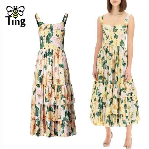 summer runway party dress women's spaghetti strap ruffles flower print long elegant holiday layered midi robe 210513, Black;gray
summer runway party dress women's spaghetti strap ruffles flower print long elegant holiday layered midi robe 210513, Black;gray