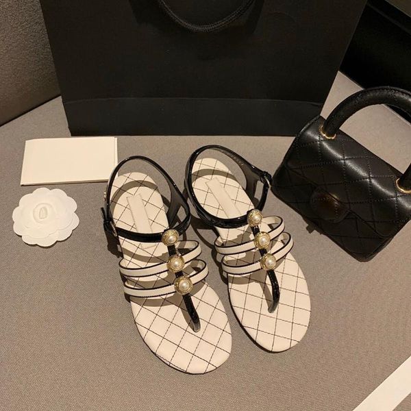 sandals summer 2021 flat pearl fairy fashion open toe rome women shoes for, Black
sandals summer 2021 flat pearl fairy fashion open toe rome women shoes for, Black