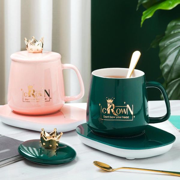 mugs european-style crown mug ceramic home milk breakfast coffee cup with a heated thermostat 55 degrees celsius pad gift
mugs european-style crown mug ceramic home milk breakfast coffee cup with a heated thermostat 55 degrees celsius pad gift
