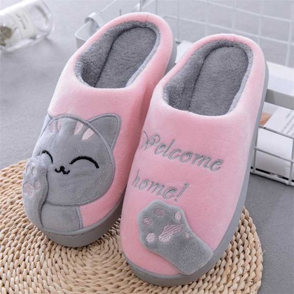 winter cartoon cat cute couple slippers warm plush non-slip slides bedroom indoor soft backless shoes women home slippers 211110, Black
winter cartoon cat cute couple slippers warm plush non-slip slides bedroom indoor soft backless shoes women home slippers 211110, Black