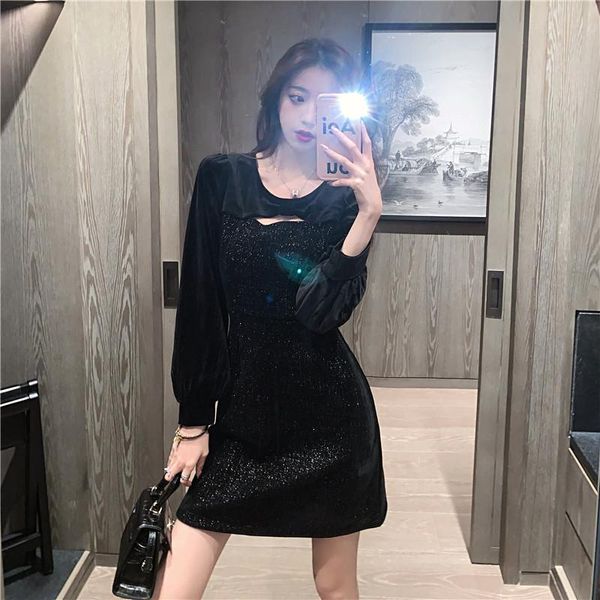 casual dresses women one piece dress autumn 2022 office lady korea style long sleeve patchwork solid bow zipper brown black, Black;gray
casual dresses women one piece dress autumn 2022 office lady korea style long sleeve patchwork solid bow zipper brown black, Black;gray