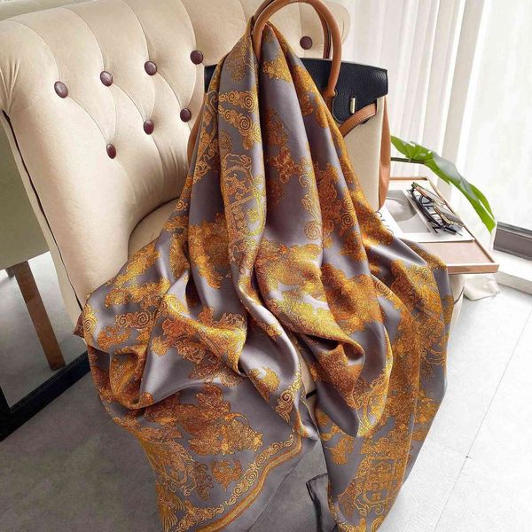imitation silk scarf beach towel spring and summer women's national cashew flower printed anti cough shawl scarf, Blue;gray
imitation silk scarf beach towel spring and summer women's national cashew flower printed anti cough shawl scarf, Blue;gray