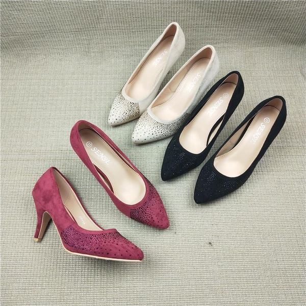 dress shoes 2021 fashion pointed toe fine with shallow mouth wild rhinestone commute single women, Black
dress shoes 2021 fashion pointed toe fine with shallow mouth wild rhinestone commute single women, Black